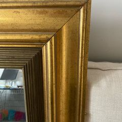 sofa and mirror