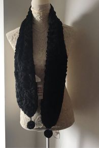 Claire's scarf black faux fur - New with tags