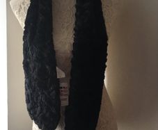 Claire's scarf black faux fur - New with tags