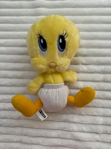 Vintage 2001 Tweety Pie Warner Bros Studio Store approx. 12" Plush Toy Looney Tunes Used Dirty Please see pictures