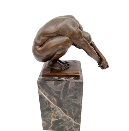 Milo (1910-1978) The Diver - Bronze, Marble, Signed