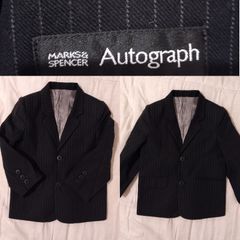 Marks & Spencer Autograph Pinstripe Smart Blazer Suit Jacket, Kids