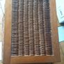 bedroom laundry storage basket. nice and clean. size 56Hx45W x34Dcm Image 2