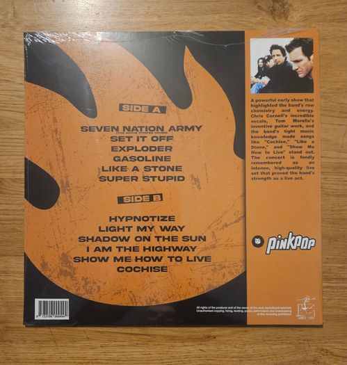 Audioslave "Live At Pinkpop 2003" Sealed Vinyl Album