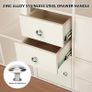 10pcs Zinc Alloy Cabinets Knobs Handles, Round Silver Drawer Knobs for Old Kitchen and Cupboard Makeovers, Silver (FREE POSTAGE) Image 5