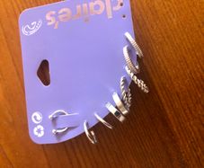 Claires silver earrings