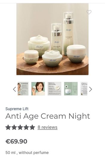 Brand New La Mer Supreme Natural Lift - Anti Age Cream Night - Size - 50ml - RRP - 69.90 - Open To Offers!!
