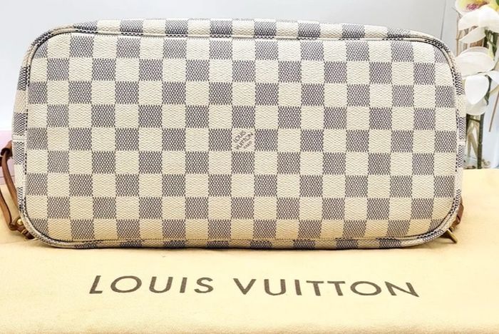 Louis Vuitton Neverfull Azure MM Authentic