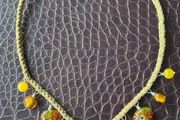 necklace with murano glass pendants