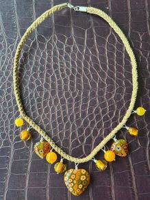necklace with murano glass pendants