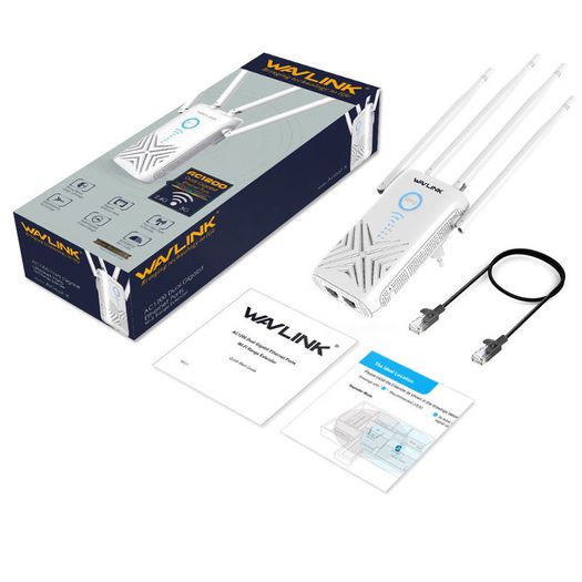 Wavlink AC1200 Dual Band (2.4GHz/5GHz) Gigabit 3-IN-1 WIFI Router/Range Extender & Signal Booster (UK Plug) (Brand New/Warranty)