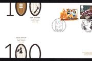 1995 New Zealand and Great Britain Commemorative Stamp Cover Commemorating Centenary of Rugy League 1895-1995