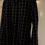 Zara Mens Navy Check/Tartan Shirt Image 4