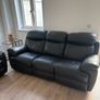 Recliner leather sofa set Image 4