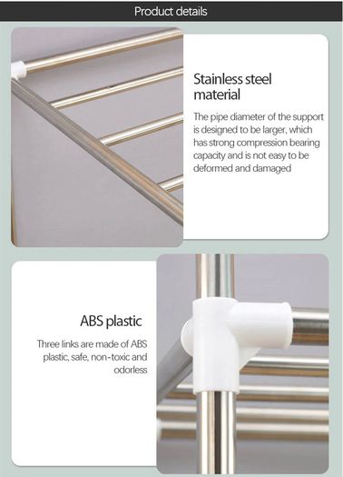 kitchen storage and organization Stainless steel dish drainer Multi-layer Kitchen shelf Pan organizer Floor-standing Rack