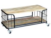 Coffee Table Solid Mango Wood 100x50x35 cm