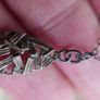 Vintage Sterling Silver 925 Leaf Drop Fine Silver Pendant and Necklace 1,7g L-8,5" Image 6
