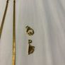 Gold Necklaces x2 - 18k Plated - Irish Charms x2 Image 3