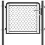 Garden Gate Steel 75x495 cm Anthracite Image 4