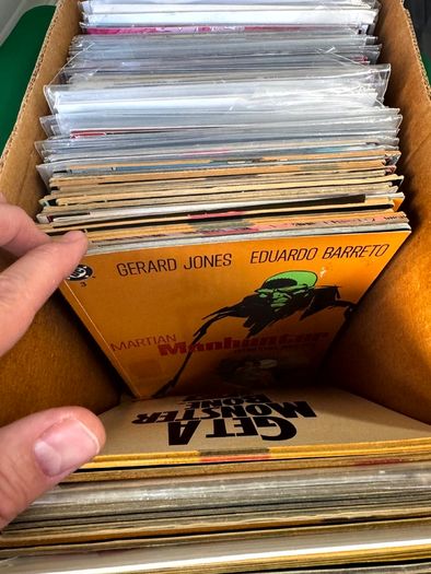 DC Long Comic Box w 250 comics for Sale