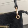 Monsoon Black 100% Real Suede Crossbody Bag Image 9