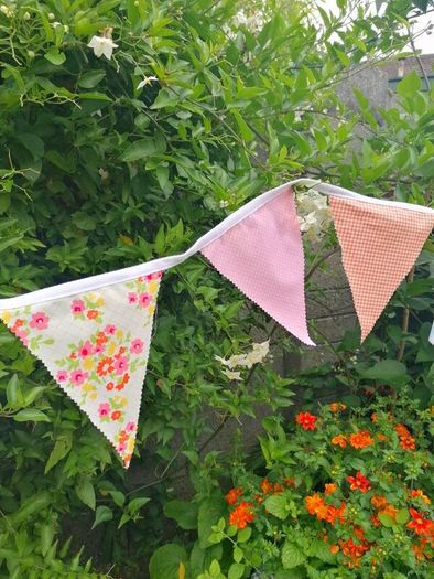 Bunting for  Garden Parties, Communions, Confirmations, Indoors