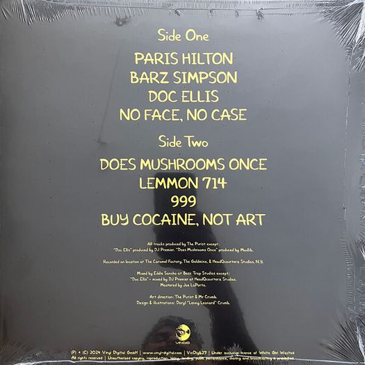 White Girl Wasted - White Girl Wasted Instrumentals LP, Ltd, Yellow vinyl + 7"