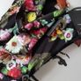 TED BAKER Floral Black Oil Painting Midi Dress Size 0 Image 2