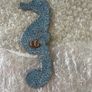 Vintage Handmade Enamel Seahorse Image 2