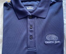 New Druids Glen Golf Polo Shirt (Blue, Medium Men's, Short Sleeve)