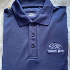 New Druids Glen Golf Polo Shirt (Blue, Medium Men's, Short Sleeve)