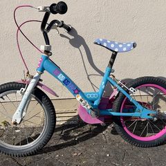 Kids Bike 16 Inch - Emma Blue & Pink - Ages 4-6