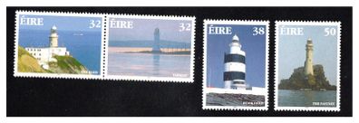 1997 Ireland Lighthouse (The Baily, Tabert, Hook Head & The Fastnet) Commemorative Stamps Mint Never Hinged (MNH)