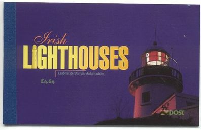 1997 Ireland Irish Lighthouse Commemorative Stamps Prestige Booklet Booklet Mint Never Hinged (MNH). Hibernian HB59  (inc. photos of panes)