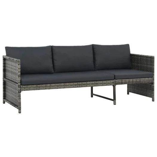 Grey Garden Lounge Set | PE rattan | Large | Modular