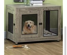 Paw hut pet crate end table with washable cushion for sale