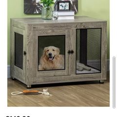Paw hut pet crate end table with washable cushion for sale