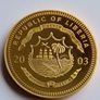 24 karat Gold plated Proof ecu to euro 2003 Image 3