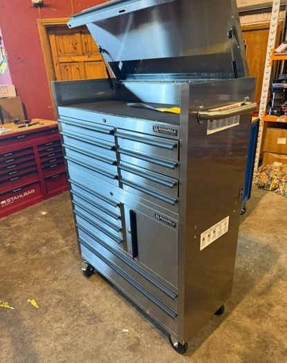 tool box 41inch wide 53inch tall without the wheels on