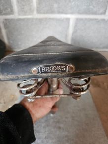 brooks antique bicycle saddle