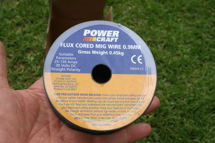 Power craft Flux Cord Mig wire 0,9mm