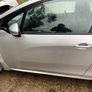 2014 PEUGEOT 208 Active Silver & White Breaking for Parts Image 2