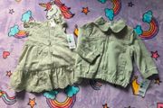 6m, NEW 3Piece OshKosh B'gosh Dress and Jacket Set with Little Knickers Too