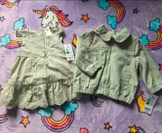 6m, NEW 3Piece OshKosh B'gosh Dress and Jacket Set with Little Knickers Too