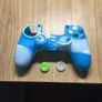 Official PlayStation 4 Controller with Camouflage Blue Soft Silicon Cover and Two Thumb Grip Covers Image 7