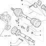 LH Half Shaft (Alfa Romeo 166) Image 2