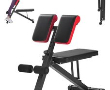 Multi-Functional Weight Bench - Adjustable & Foldable - Roman Chair Design - 150kg Capacity