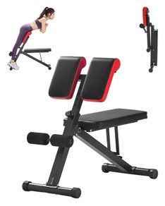 Multi-Functional Weight Bench - Adjustable & Foldable - Roman Chair Design - 150kg Capacity