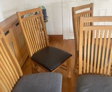 ALL 4 Oak Kitchen Chairs