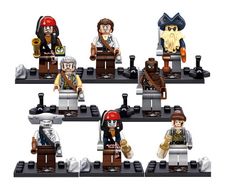 Pirates of the Caribbean Minifigure Bundle (8-Pack) Collector Set
